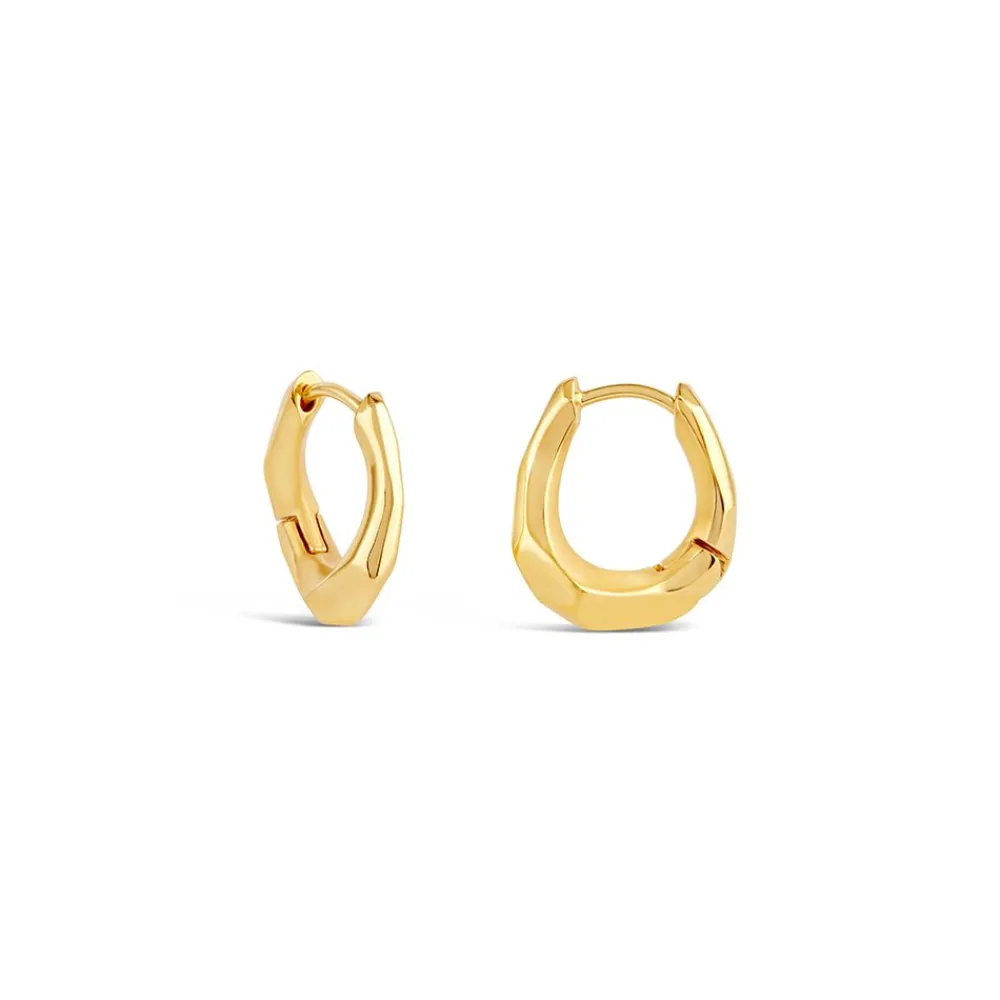 Dinny Hall Thalassa Small & Chunky Faceted Huggie Hoops