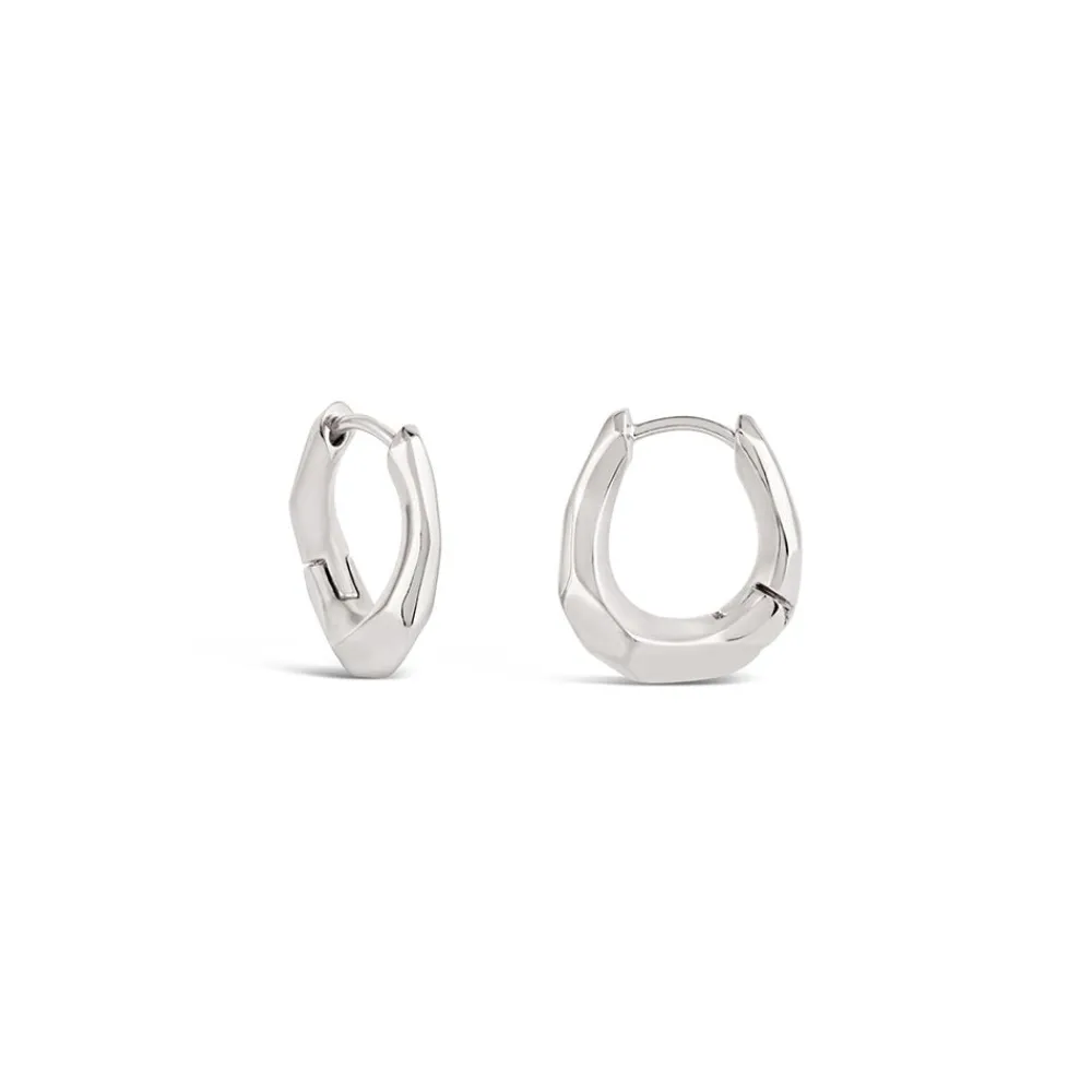 Dinny Hall Thalassa Small & Chunky Faceted Huggie Hoops