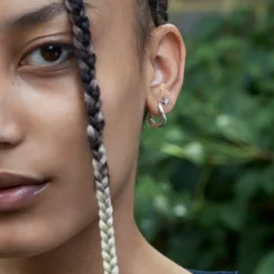Dinny Hall Thalassa Small & Chunky Faceted Huggie Hoops