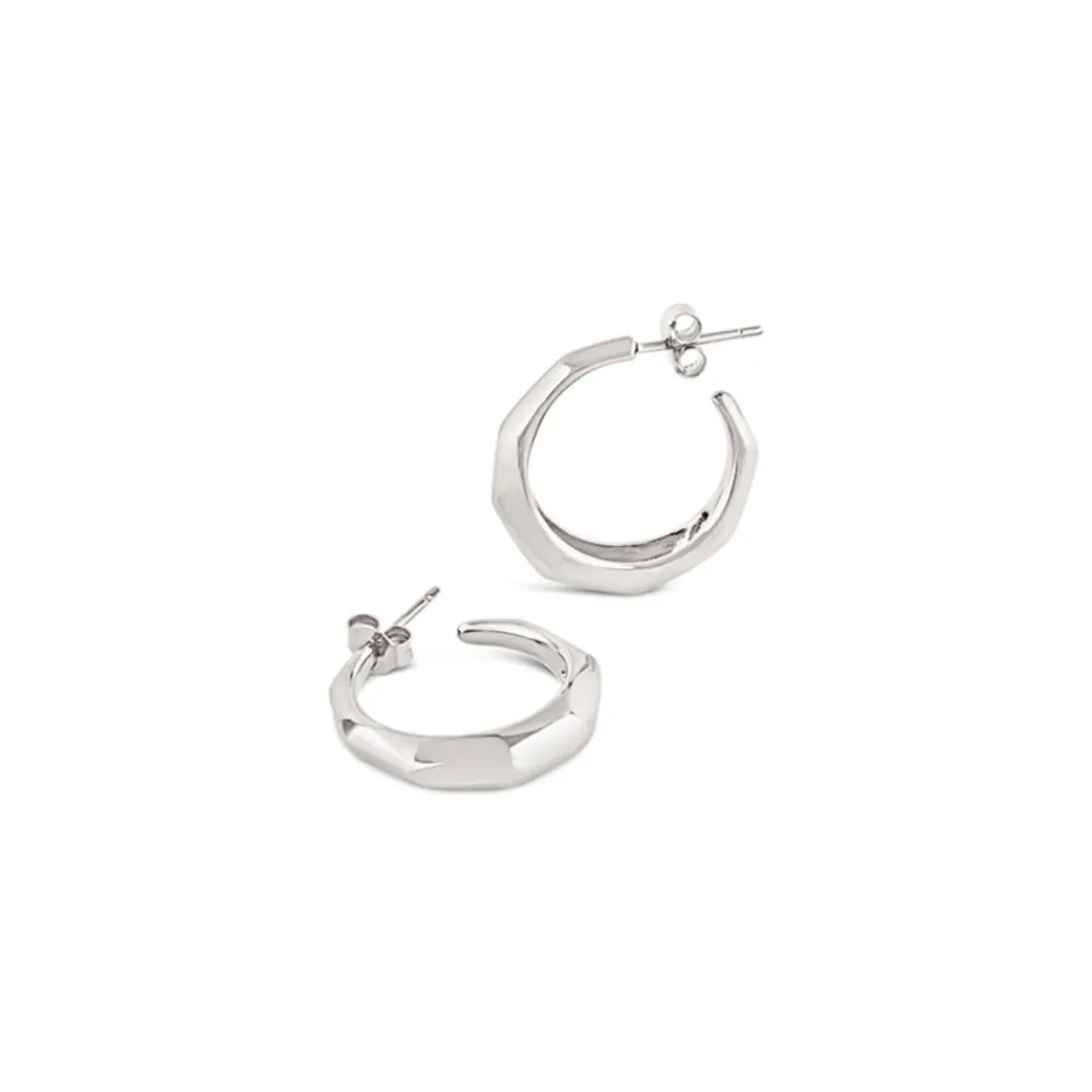 Dinny Hall Thalassa Tapering Faceted Chunky Hoops