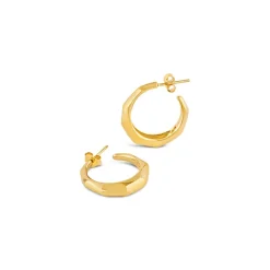 Dinny Hall Thalassa Tapering Faceted Chunky Hoops