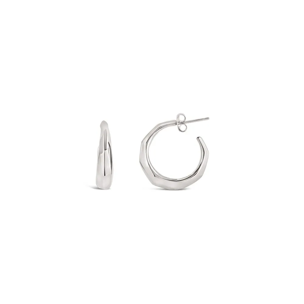 Dinny Hall Thalassa Tapering Faceted Chunky Hoops