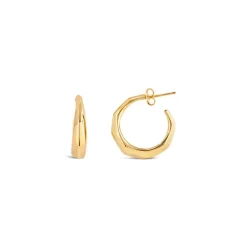 Dinny Hall Thalassa Tapering Faceted Chunky Hoops