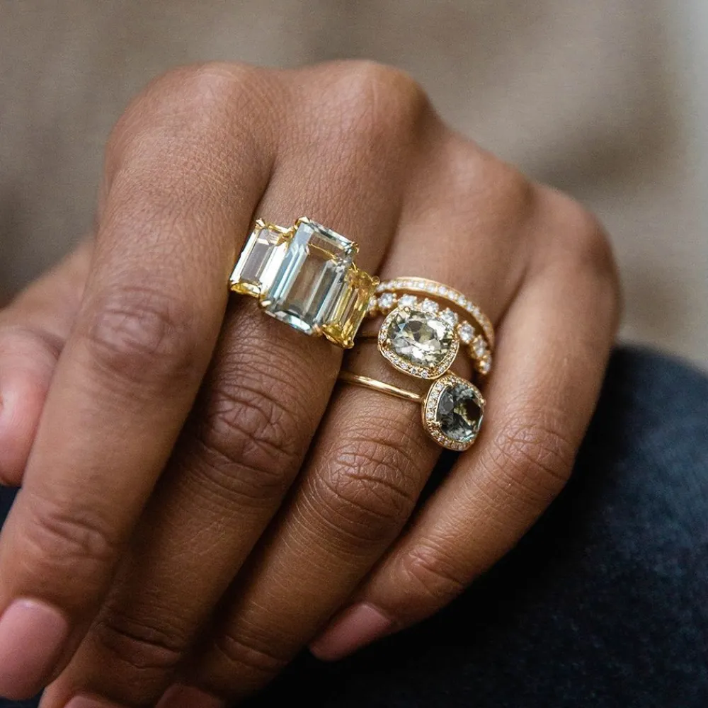 Dinny Hall Thread Set 18K Diamond Full Eternity Ring