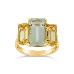 Dinny Hall Trinny Trilogy Green Amethyst & Oro Verde Ring