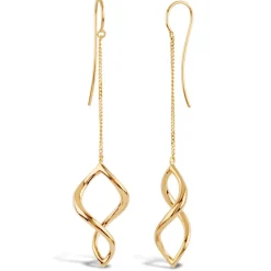 Dinny Hall Twist Small Chain Drop Earrings