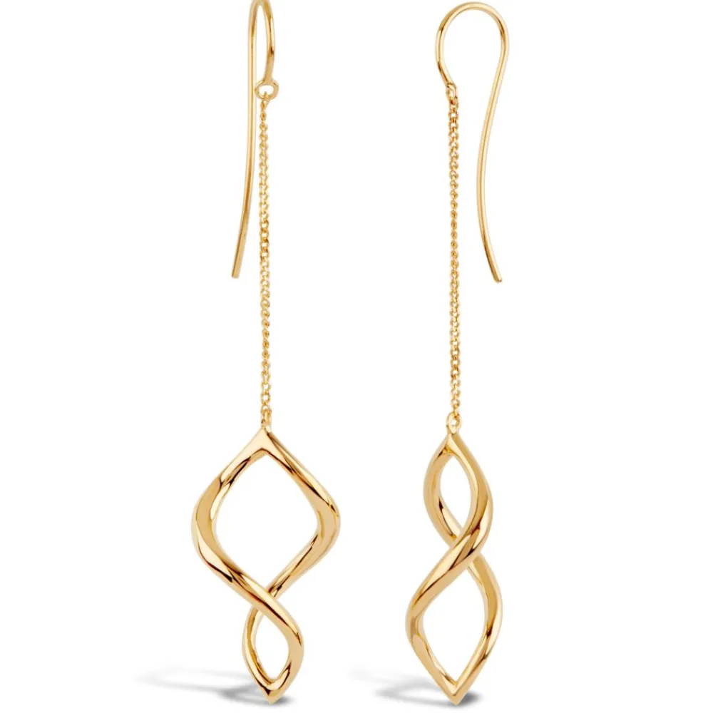 Dinny Hall Twist Small Chain Drop Earrings