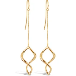 Dinny Hall Twist Small Chain Drop Earrings