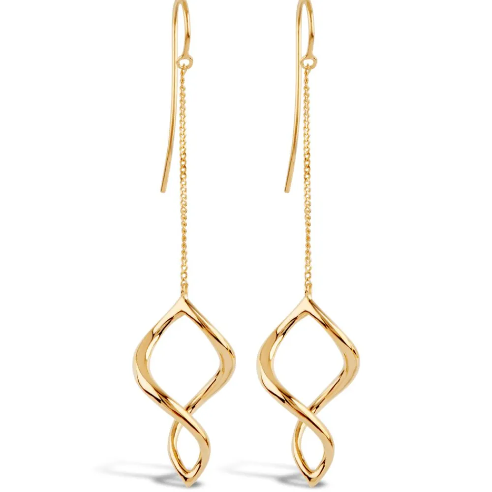Dinny Hall Twist Small Chain Drop Earrings