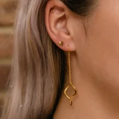 Dinny Hall Twist Small Chain Drop Earrings