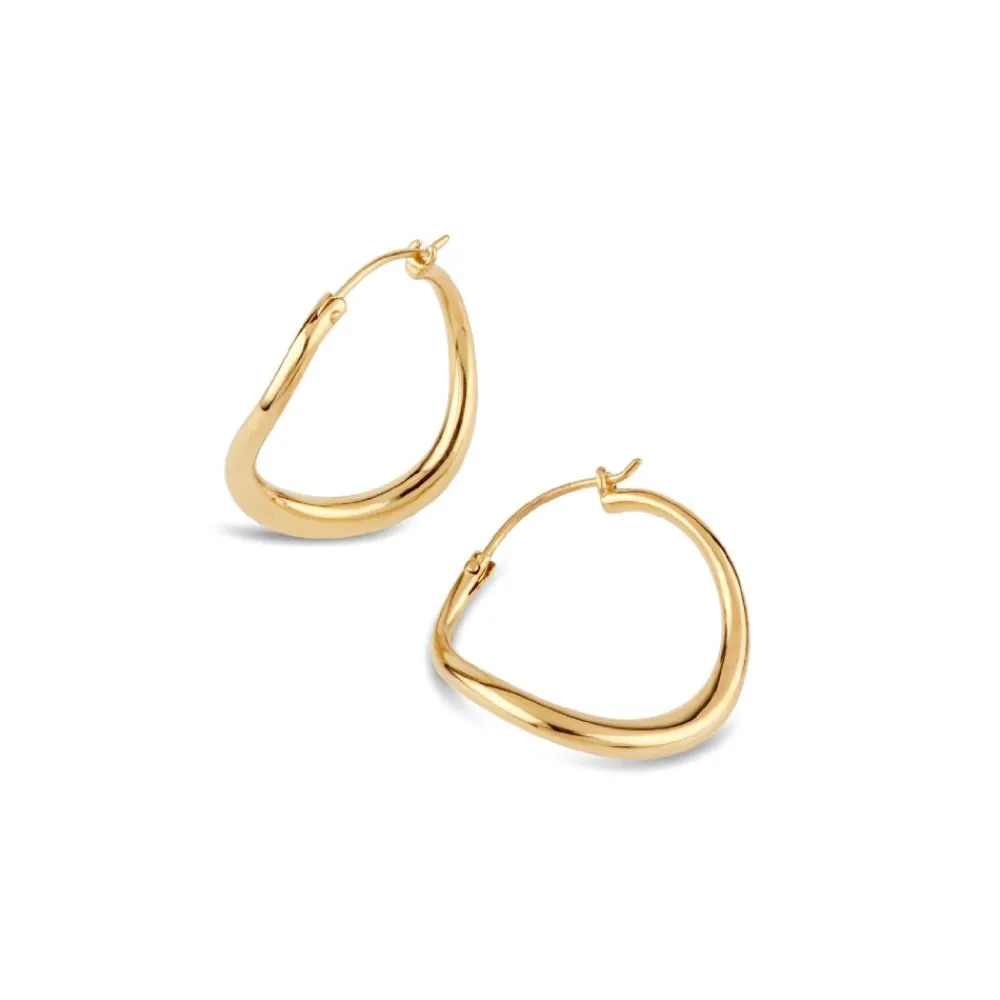 Dinny Hall Wave Small Hoops