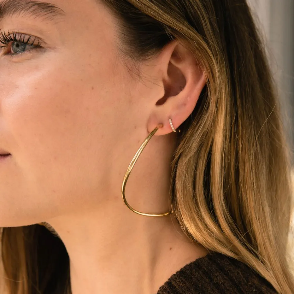 Dinny Hall Wave Xl Hoop Earrings