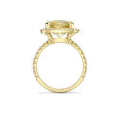 Dinny Hall Zadie 18K Fine Pistachio Green Sapphire & Diamond Ring